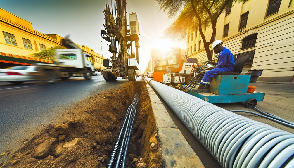 faster trenchless utility installation efficiency