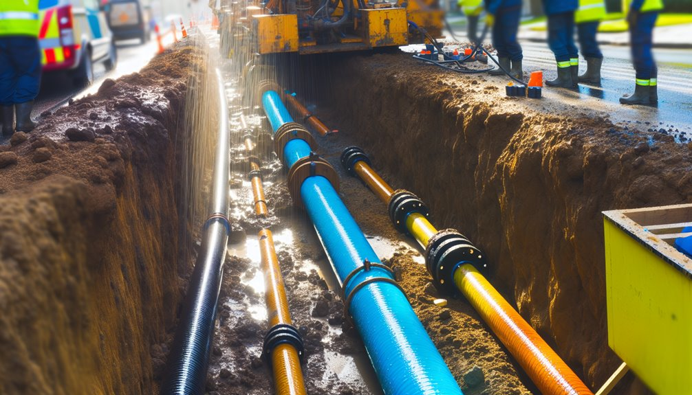 multi utility single bore path