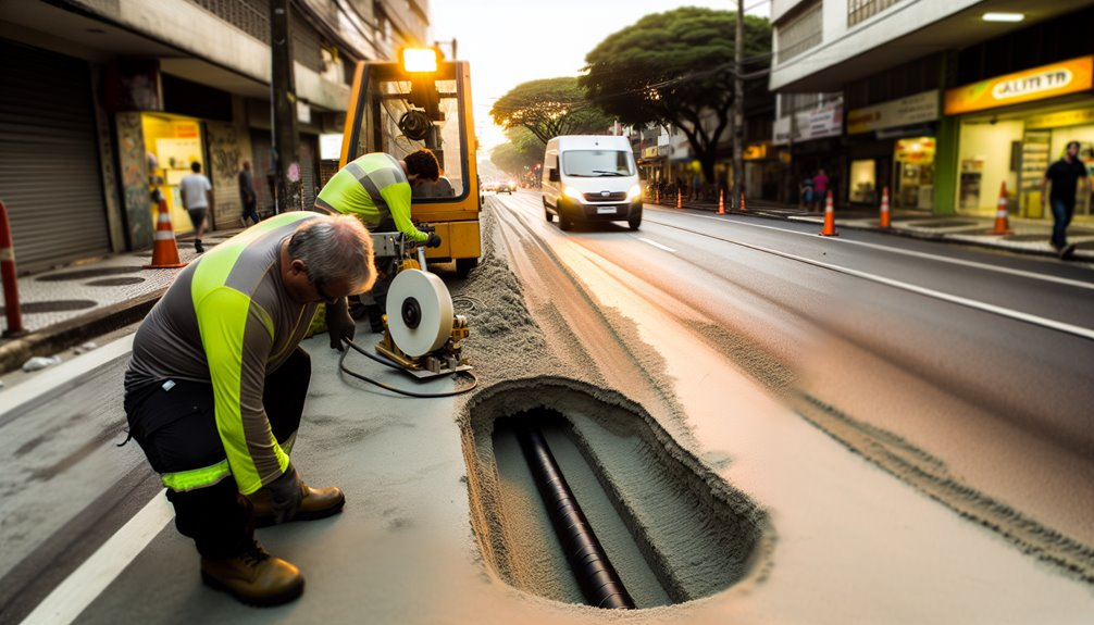 narrow cut fiber installation controls