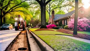 protect lawn with directional boring