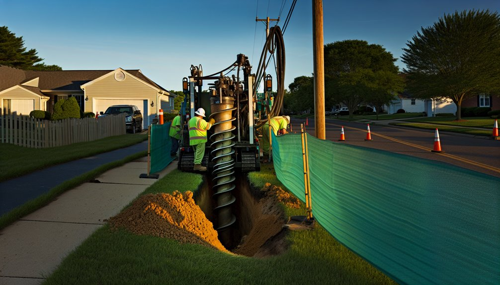 rotating auger casing installation