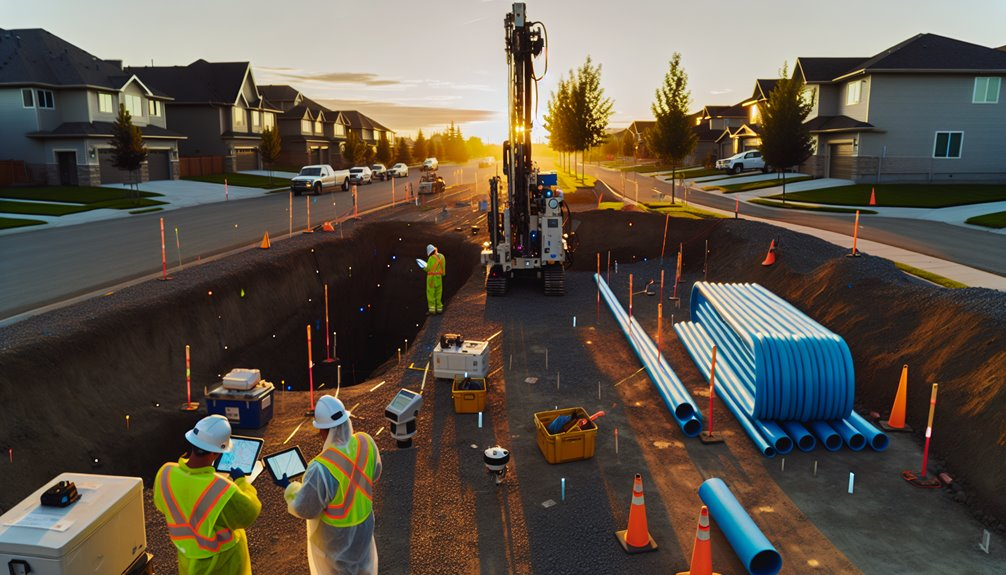 route selection with utility coordination