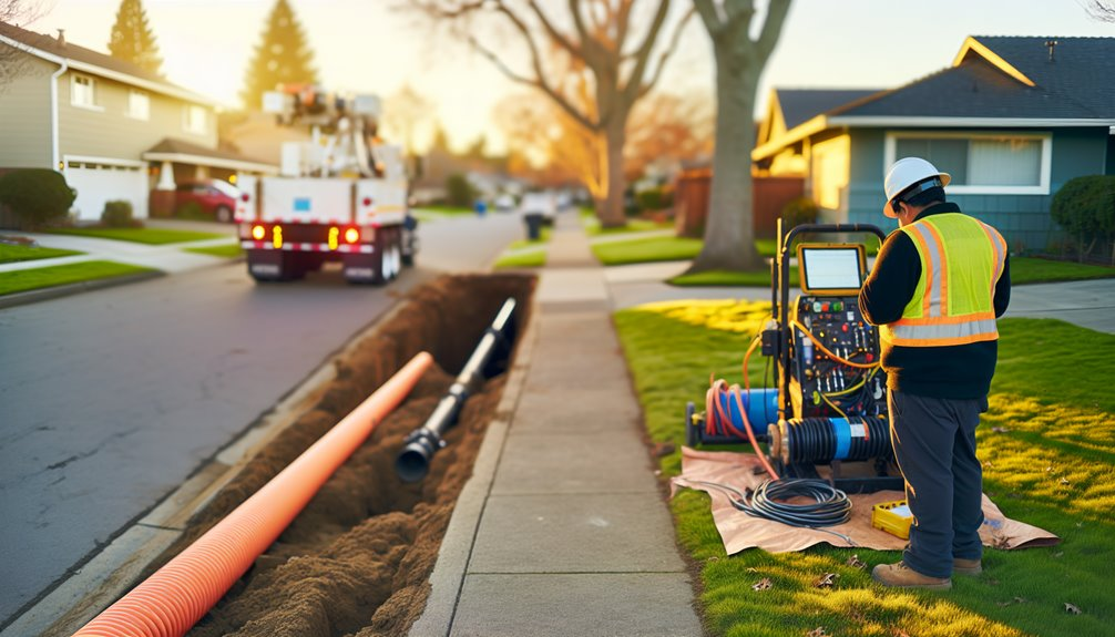 trenchless controlled three stage installation