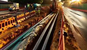 trenchless horizontal waterline installation
