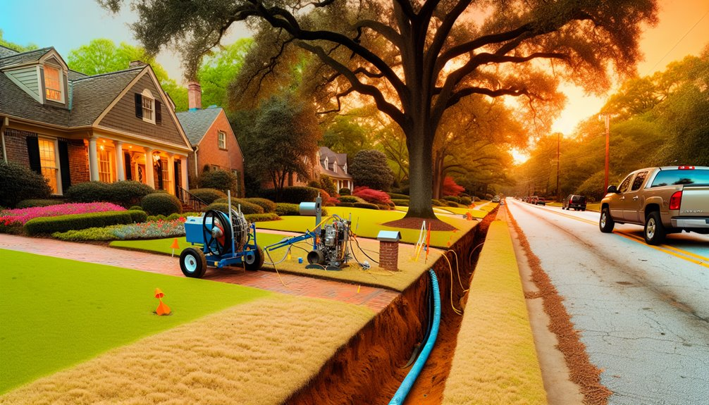 trenchless residential utility line installations