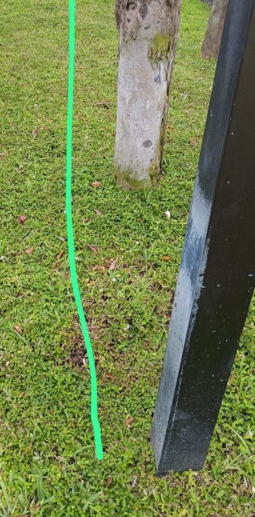 Utility locate markings ahead of a directional bore — serving Melbourne, FL
